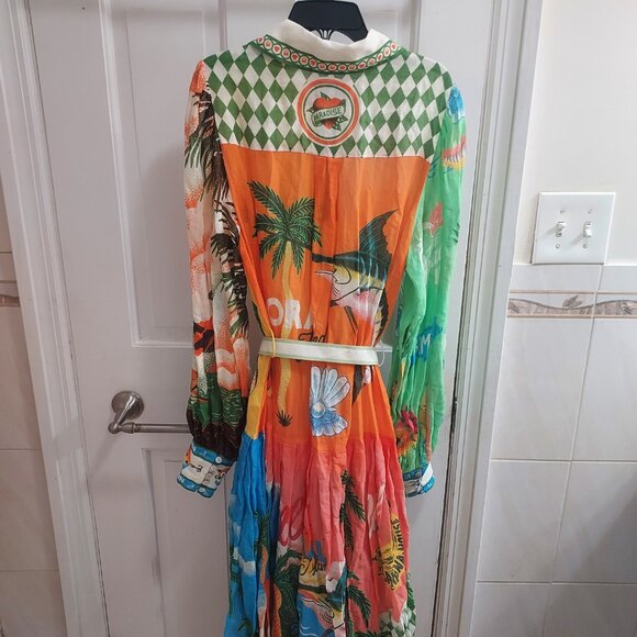 ALÉMAIS Alan Berry Rhys Paradiso Maxi Shirt Dress - Picture 5 of 14